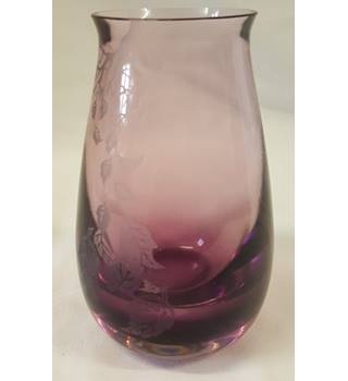 Vintage Caithness Glass Vase Autumn Purple Oxfam Gb Oxfam S