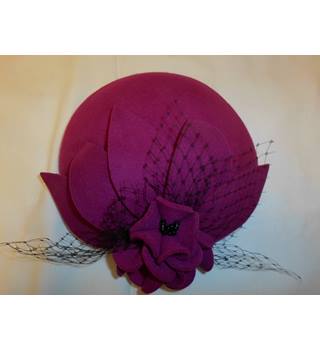 fuschia wedding hat