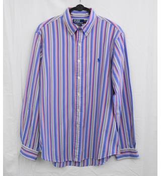 ralph lauren multi coloured striped shirt