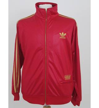XL red with gold stripes tracksuit 