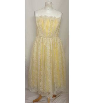 topshop yellow lace dress