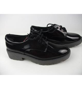 Spencer Girls Black Patent Leather Lace 