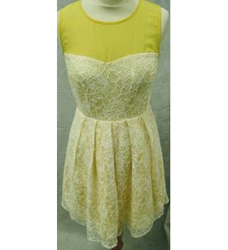 monsoon yellow lace dress