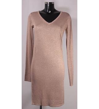 rose gold sweater dress