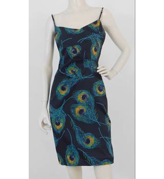 karen millen peacock dress