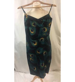 karen millen peacock dress