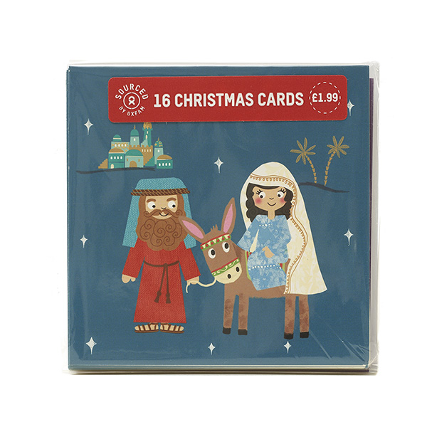 Mini Religious Kids Christmas Cards (16 pack) Oxfam GB