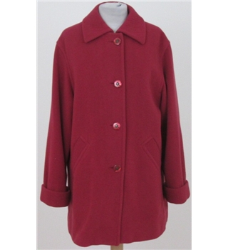 Monsoon size 10 wine red corduroy style hooded coat | Oxfam GB | Oxfam ...