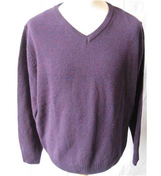 Easy by Matalan purple lambswool v neck jumper size L BNWT Matalan ...