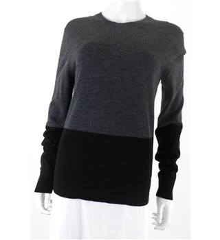 Michael Kors Size S Grey And Black Extra Fine Merino Wool Jumper ...