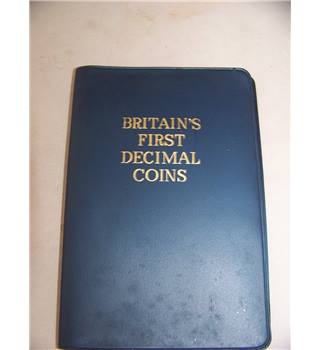 Britain's First Decimal Coins Set in Wallet 1968 1971 Uncirculated UK ...