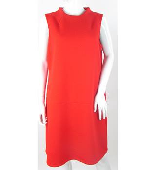 BNWOT - M&S Marks & Spencer - Size: 18 - Red - Knee length Shift dress ...