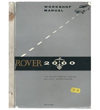 Rover 2000 Workshop Manual | Oxfam GB | Oxfam's Online Shop