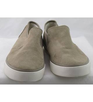NWOT Blue Harbour, size 6 stone suede slip on shoes | Oxfam GB | Oxfam ...