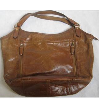 M&S Collection large brown leather tote bag M&S Marks & Spencer - Size: Not specified - Brown ...
