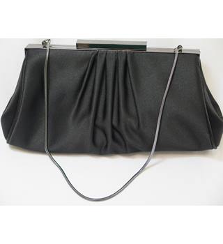 Women S Second Hand Handbags Backpacks Purses Oxfam Gb Coast Black Satin Effect Evening Bag