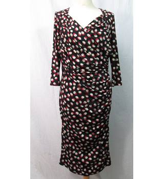 Savoir Size: 12 Black spotted Knee length dress | Oxfam GB | Oxfam’s ...