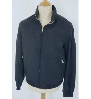 Download M&S Collection Size L Navy Blue Harrington Style Hooded ...