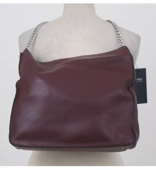Women S Second Hand Handbags Backpacks Purses Oxfam Gb Nwot Ms Collection Burgundy Faux Leather Handbag