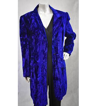 purple velvet overcoat