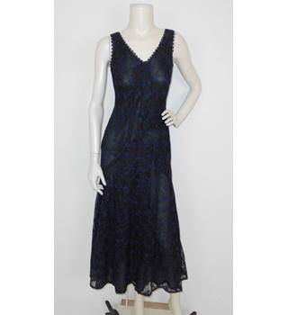 Vintage 90's Laura Ashley Size: 8 Black Floral Evening Dress | Oxfam GB ...