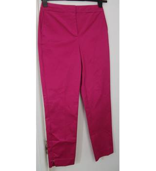 NWOT Marks & Spencer Per Una Bright Pink Slim Ankle Grazer Trousers ...