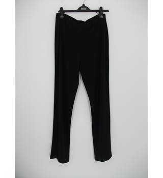 NWOT Marks & Spencer Collection Black Straight Leg Stretch Trousers ...