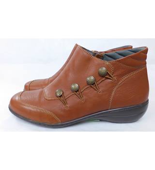 tan faux leather ankle boots brevitt leather ankle boots