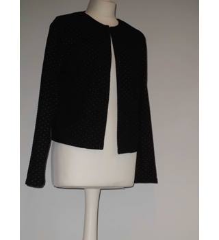 M&S Collection Edge to edge jacket black and white Size: 12 | Oxfam GB ...