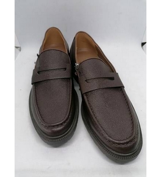 BNWOT M&S Marks & Spencer Genuine Leather Slip On Loafer Dark Brown ...