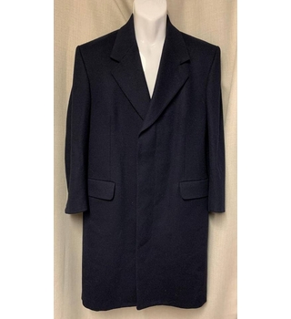 Crombie Woollen Overcoat 38R Navy Blue Size: M | Oxfam GB | Oxfam’s ...