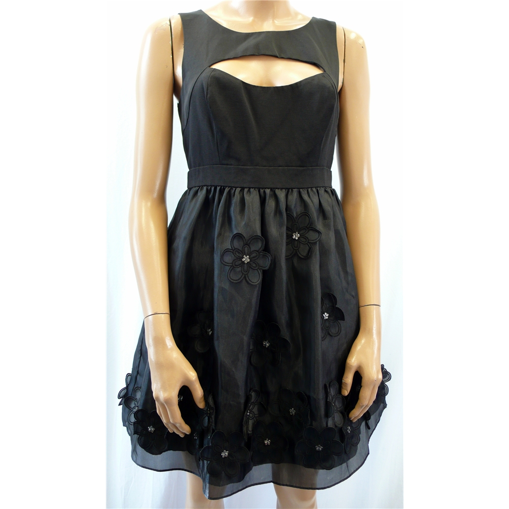 Monsoon Size 10 Black Flower Party Dress | Oxfam GB | Oxfam’s Online Shop