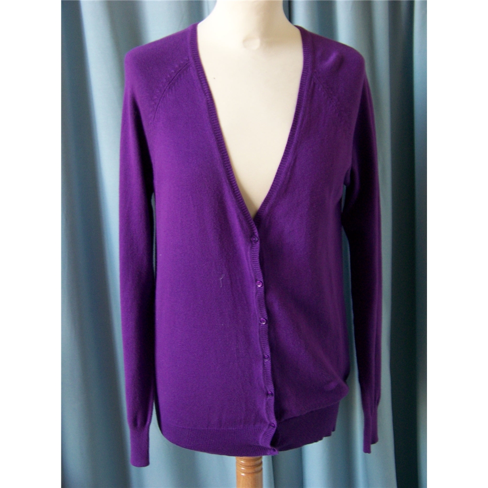 Zara size: XL purple cardigan | Oxfam GB | Oxfam’s Online Shop