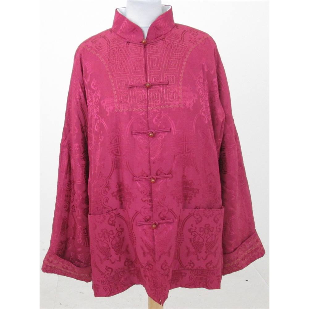 Artistic Palace size: L red silk chinese padded jacket | Oxfam GB ...