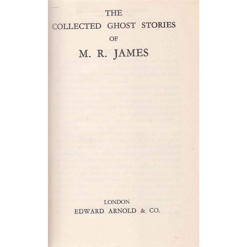 collected ghost stories by mr james