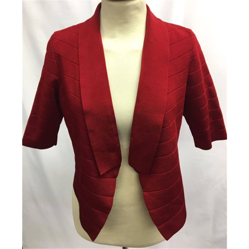 Karen Millen size: 12 dark red evening cardigan / jacket | Oxfam GB ...