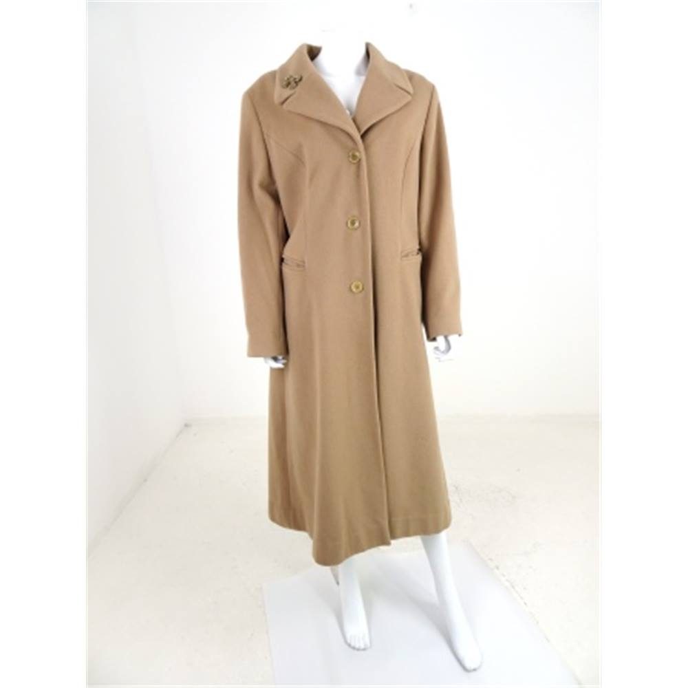 Planet Size 16 Camel Wool and Cashmere Blend Tailored Coat | Oxfam GB ...