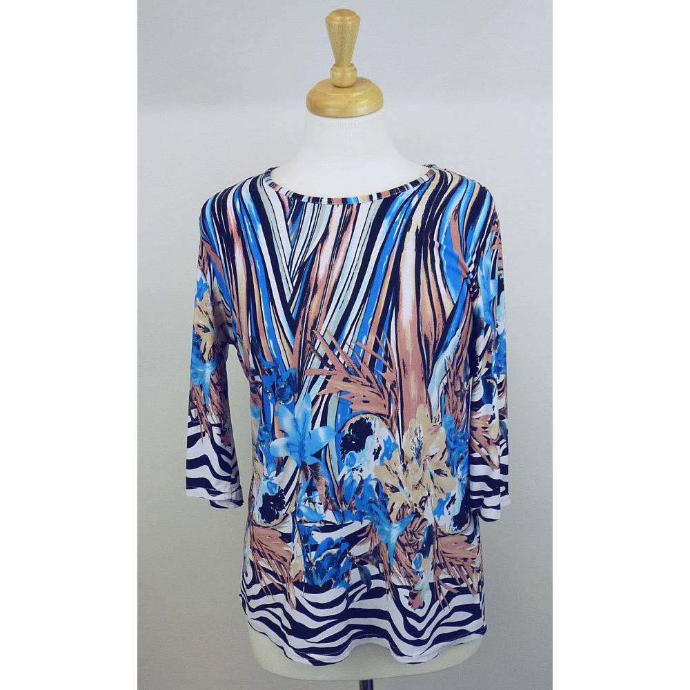 Bassini - Size: 16 - Multi-coloured top | Oxfam GB | Oxfam’s Online Shop