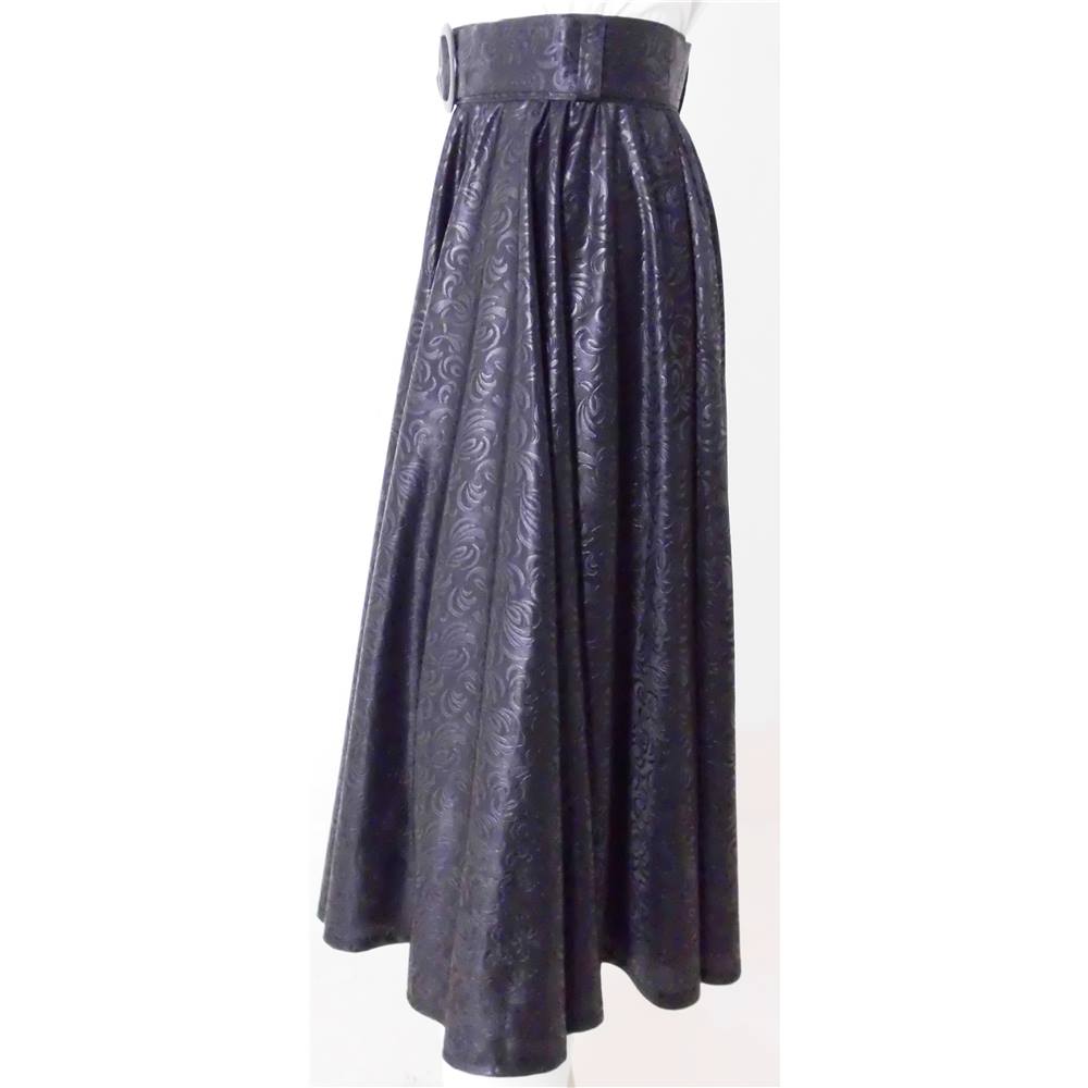 Happit Size 10 Circa 1990 Black Patterned Rockabilly Style Skirt ...