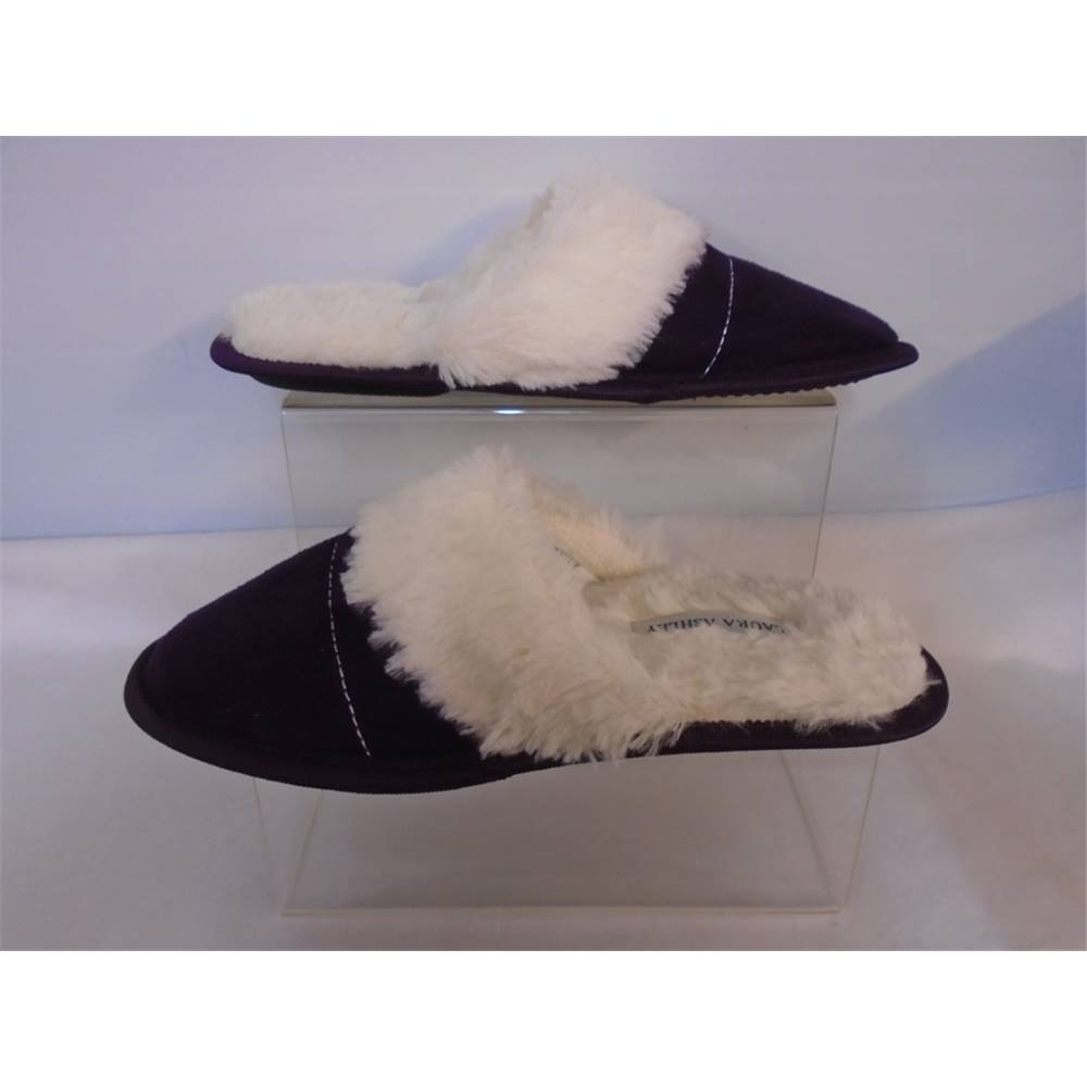 Laura Ashley Size 6 5 Purple Slippers Oxfam GB Oxfam S   HD 100864446 01 