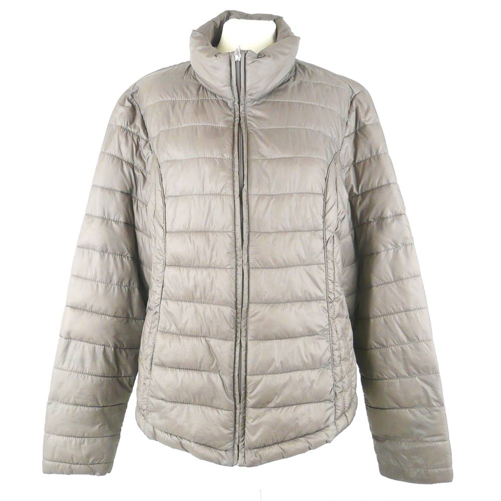 Atmosphere size L 14/16 pale brown packable super light weight jacket ...