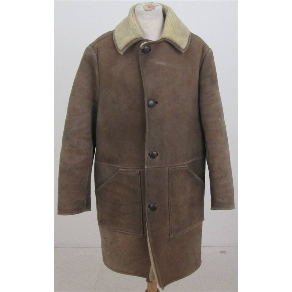 Antartex, size 40R beige sheepskin coat | Oxfam GB | Oxfam’s Online Shop
