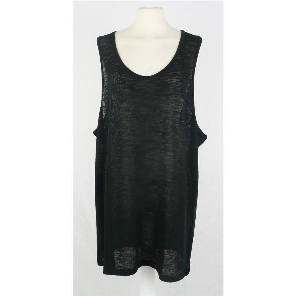 BNWT Asos XL Size Black Sleeveless T shirt Dress | Oxfam GB | Oxfam’s ...