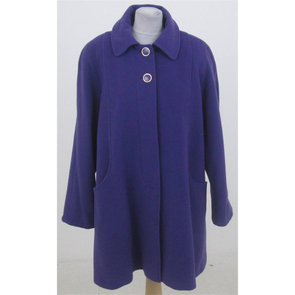 Kesta of London Size: L purple wool & cashmere coat | Oxfam GB | Oxfam ...