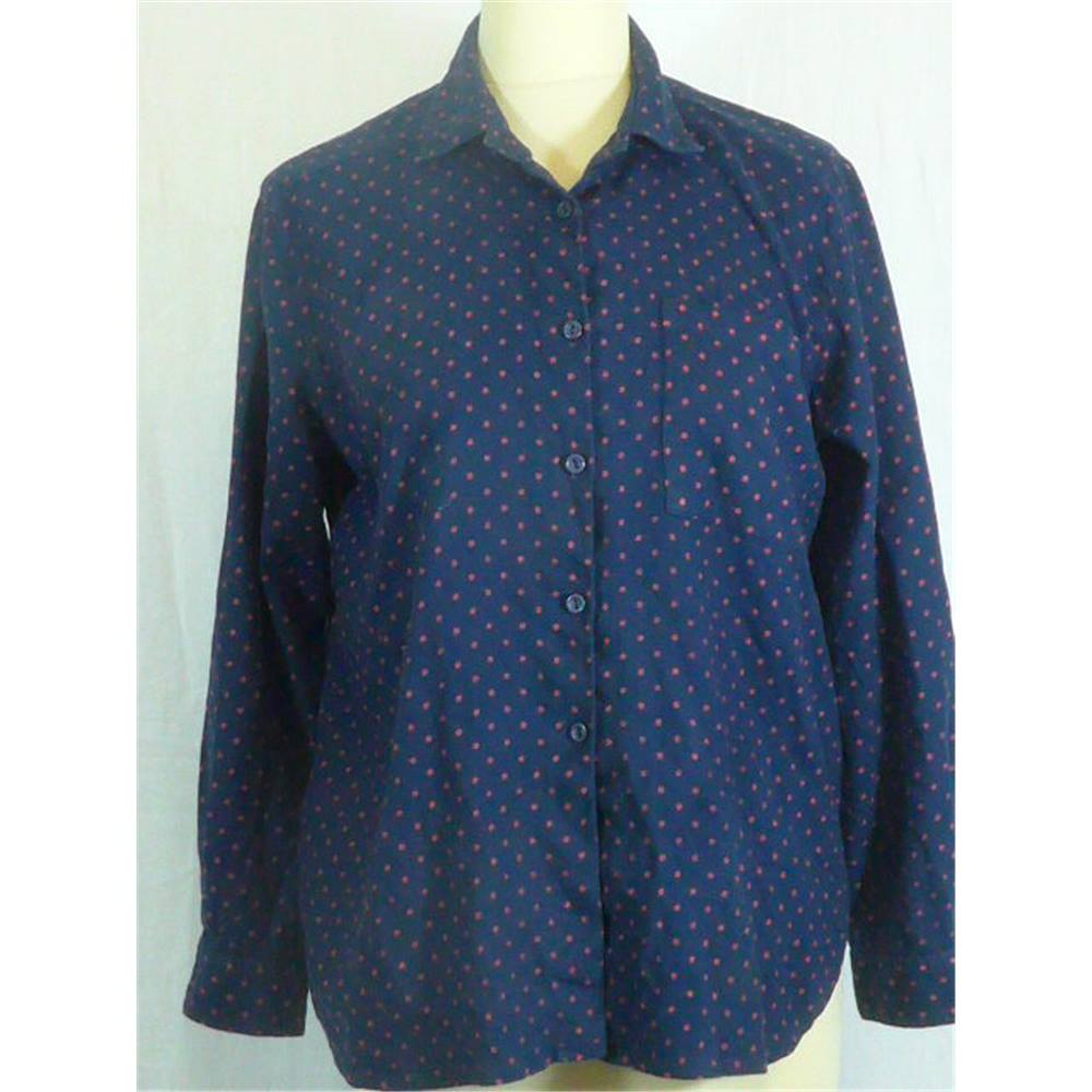 Viyella shirt/blouse. Viyella - Size: 14 - Blue - Long sleeved shirt ...