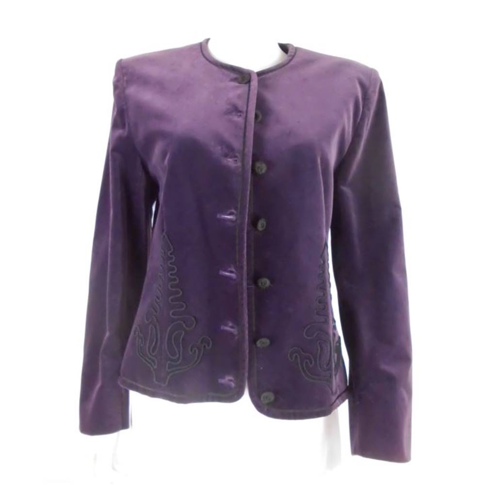 Vintage 1960s Jaeger Size 12 Purple Velvet Jacket | Oxfam GB | Oxfam’s ...