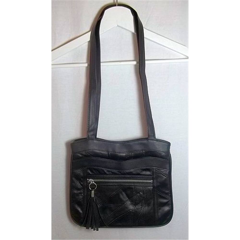 Nathalie Anderson - Small - Black - Leather - Shoulder Bag | Oxfam GB ...