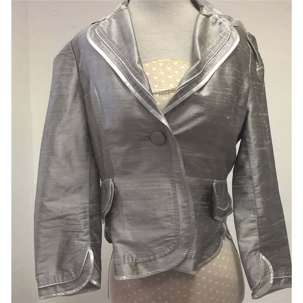 Lux Little Metallic Silver Evening Jacket by Jane Troughton's Pocket ...