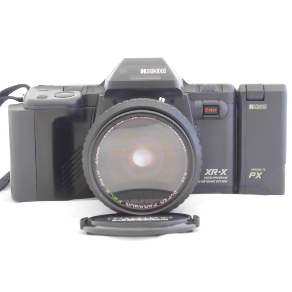 Ricoh XR-X 35mm SLR Film Camera with 28-70mm Lens and Speedlite PX Flash