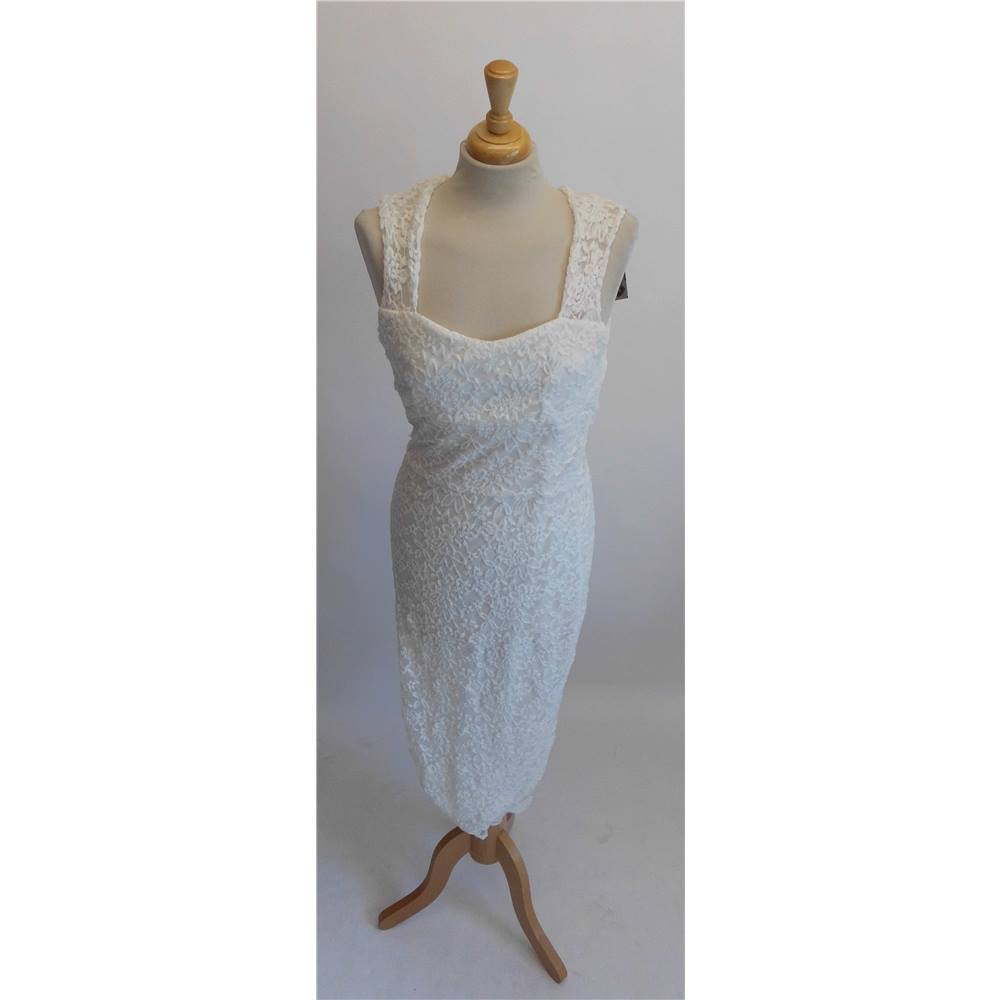 Boohoo fitted white summer dress size 16 | Oxfam GB | Oxfam’s Online Shop